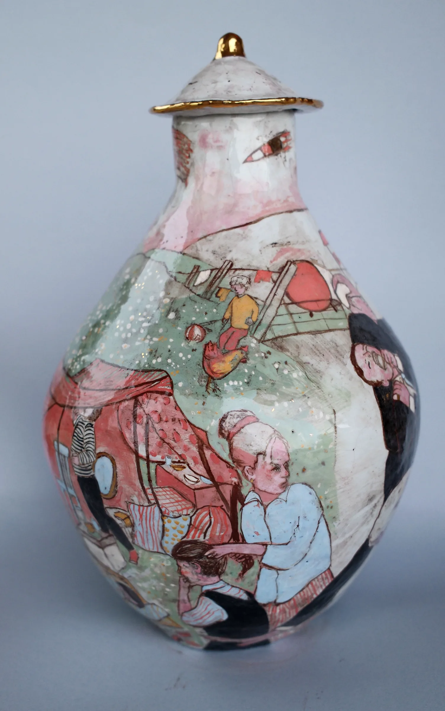 Everything's Fine, ceramic vessel by Suzanne Dolan